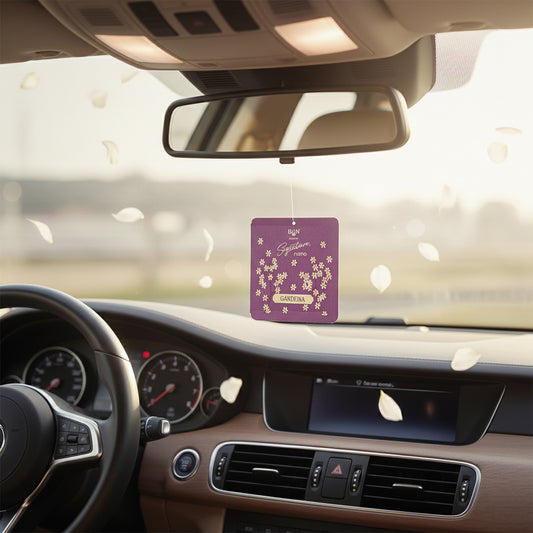 Gardenia fragrance hanging air freshener sachet, view 2