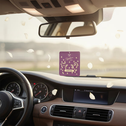 Gardenia fragrance hanging air freshener sachet, view 2