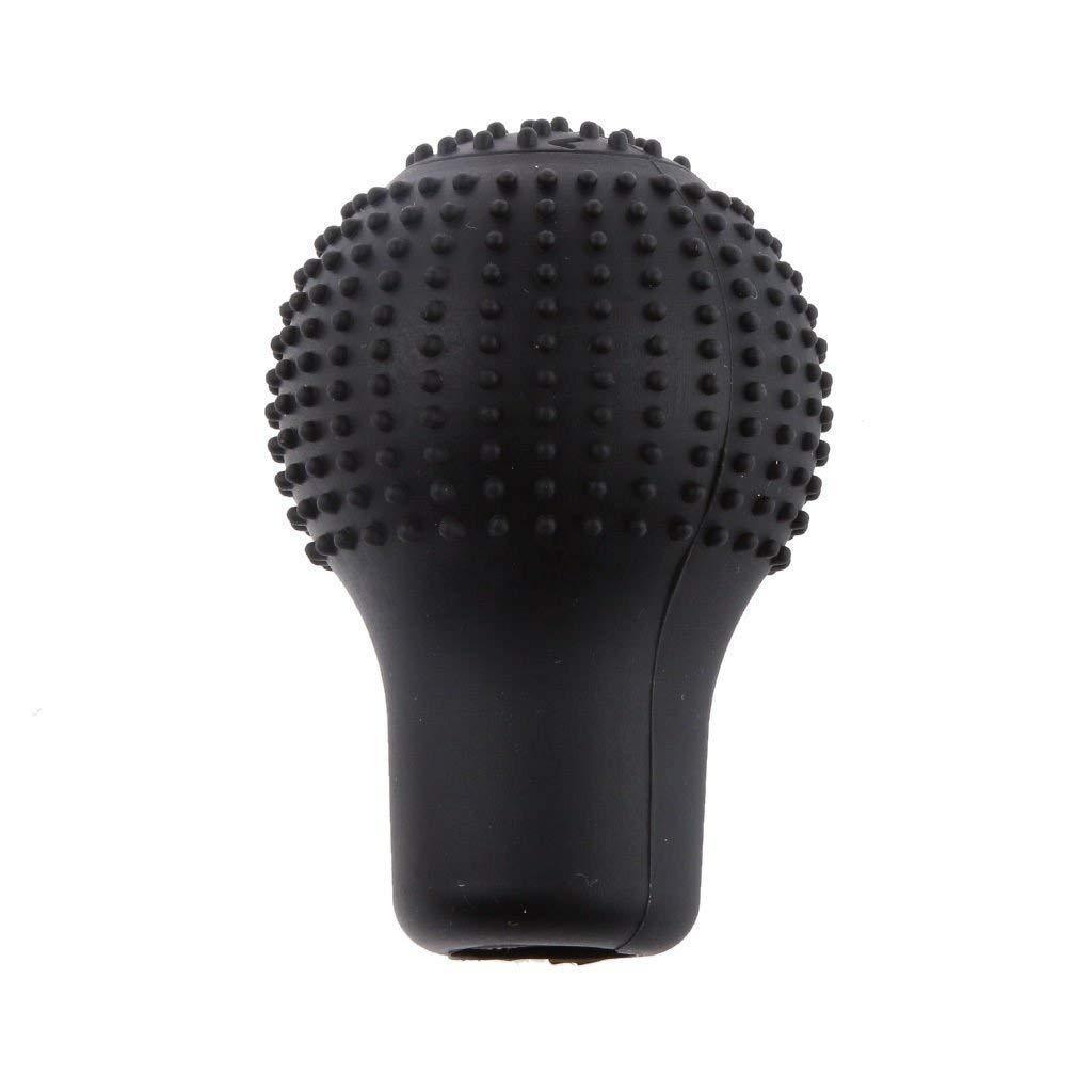 Silicone anti-scratch cover fitted over a car gear shift knob, view 5