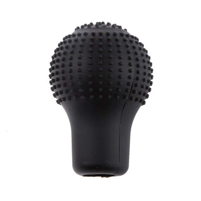Silicone anti-scratch cover fitted over a car gear shift knob, view 5