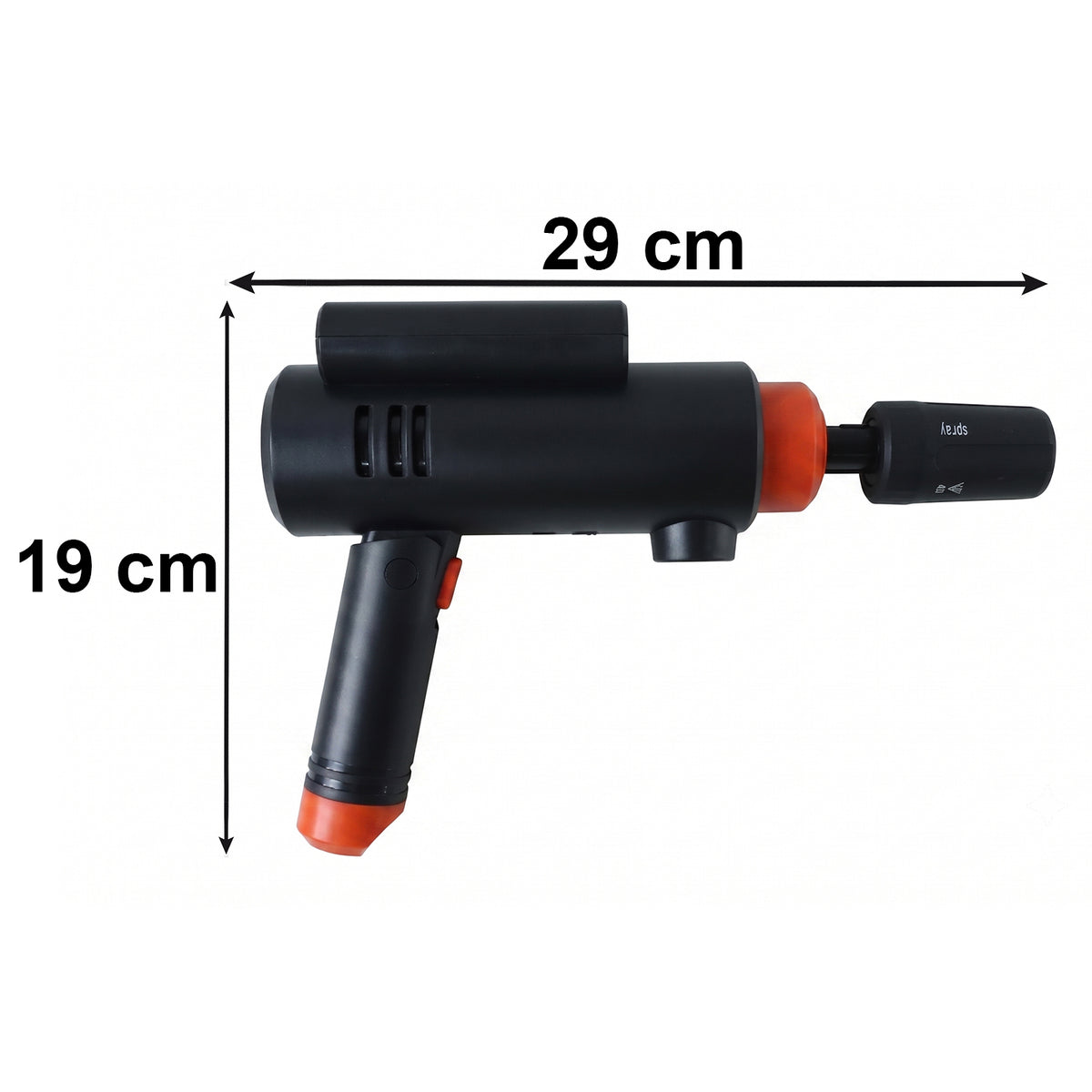 Cordless car washer kit with spray gun, foam bottle, hose and carry case, view 4