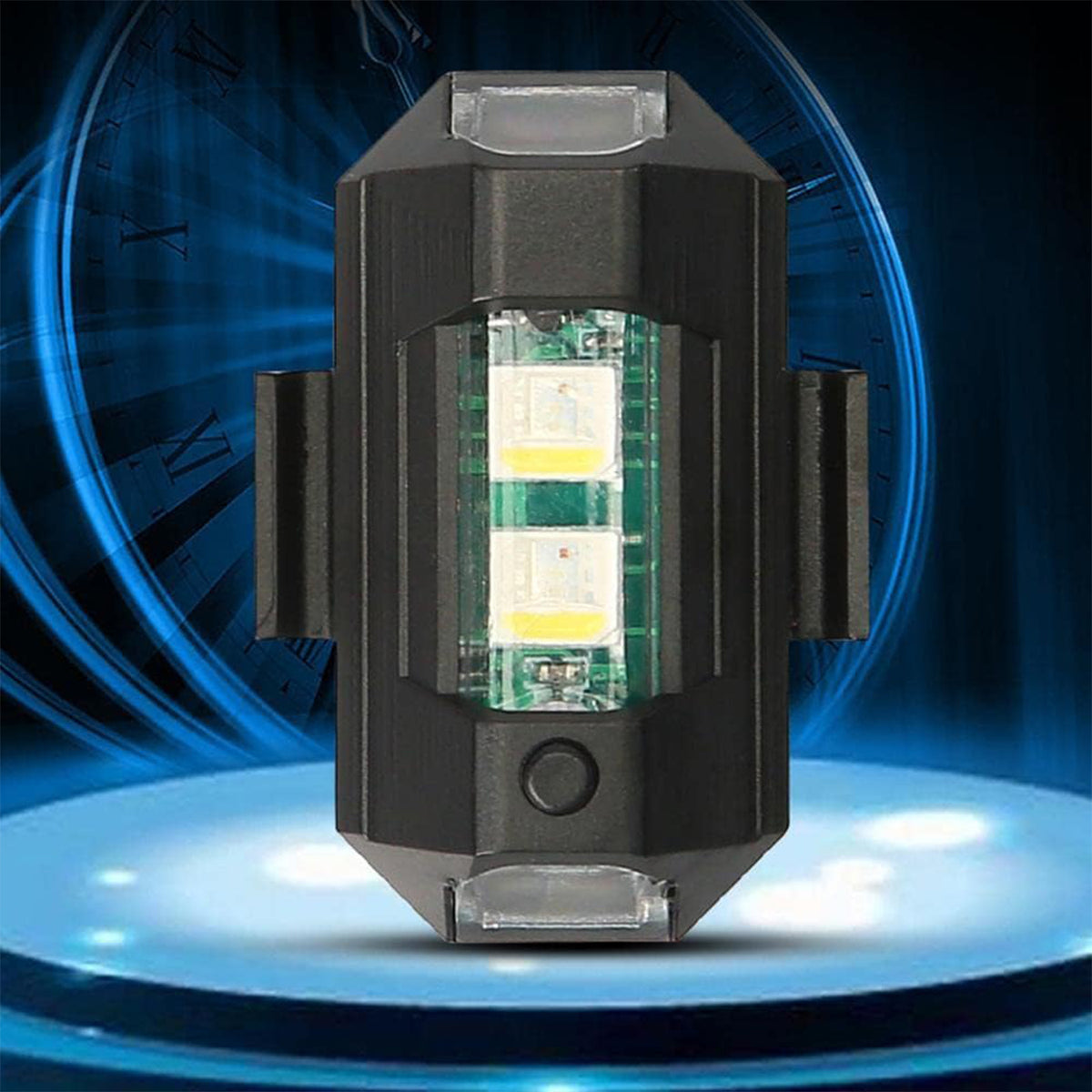 Mini USB rechargeable multi-colour LED strobe light
