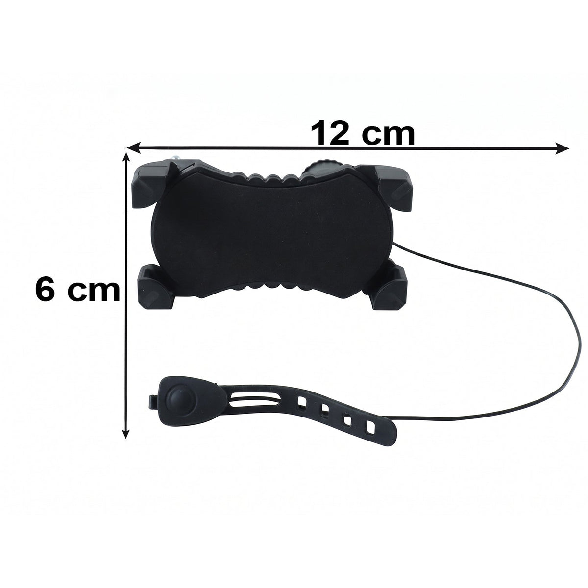 Bicycle handlebar phone holder with built-in horn, view 5