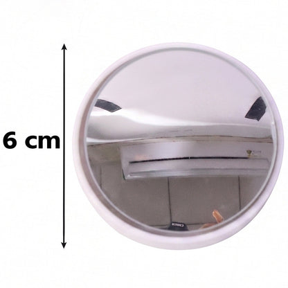 Pair of round wide angle convex blind spot mirrors, view 5