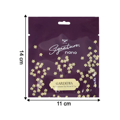 Gardenia fragrance hanging air freshener sachet, view 4