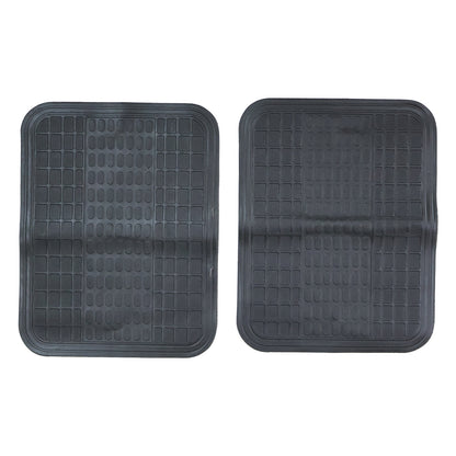 Set of four heavy duty rubber car floor mats with deep grooves, view 3