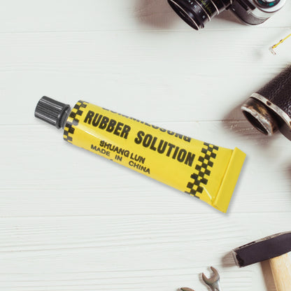 Tubeless tyre puncture repair kit with T-handle tools and rubber strips, view 2