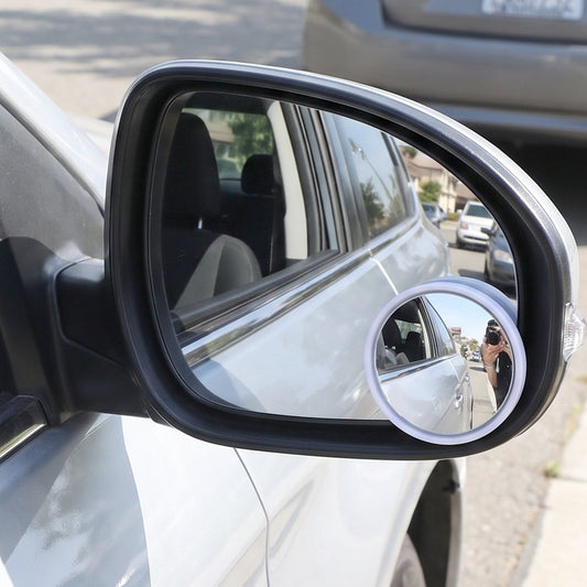 Pair of round wide angle convex blind spot mirrors, view 2