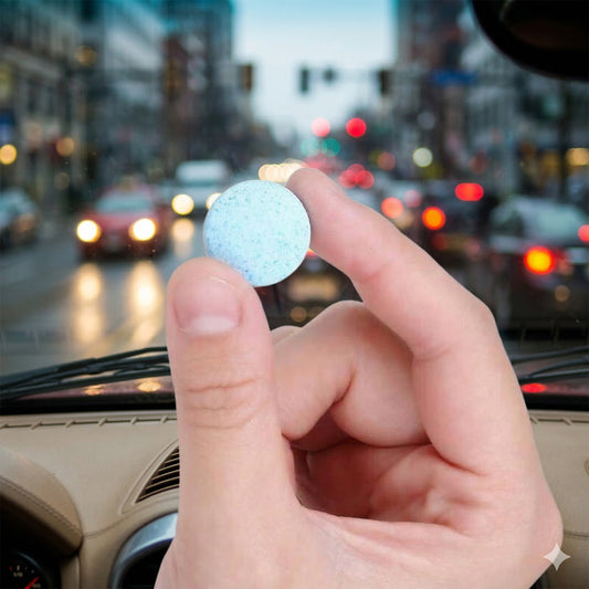 Pack of 10 car windshield cleaner tablets for washer fluid
