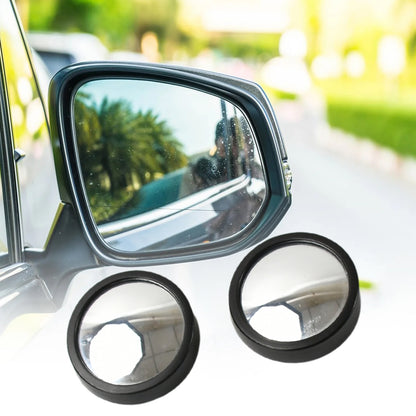 Pair of round frameless blind spot mirrors for car side mirrors, view 5