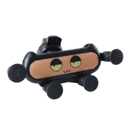 Cute decorative car phone holder clipped to an air vent, view 4