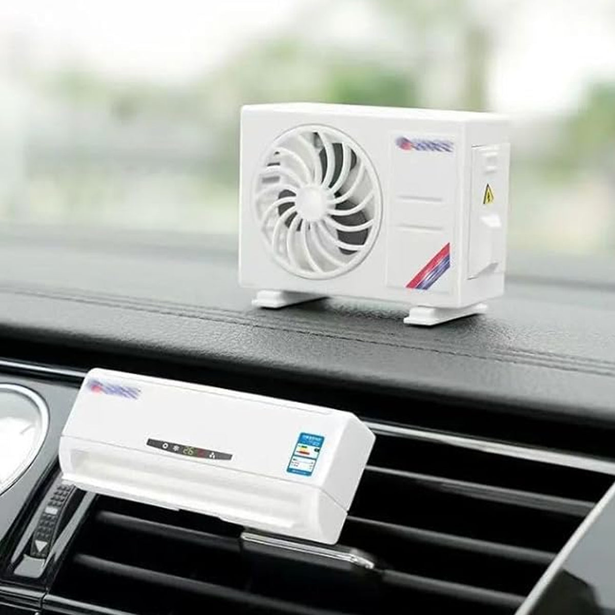 Solar powered car air freshener for dashboard and AC vent, view 3