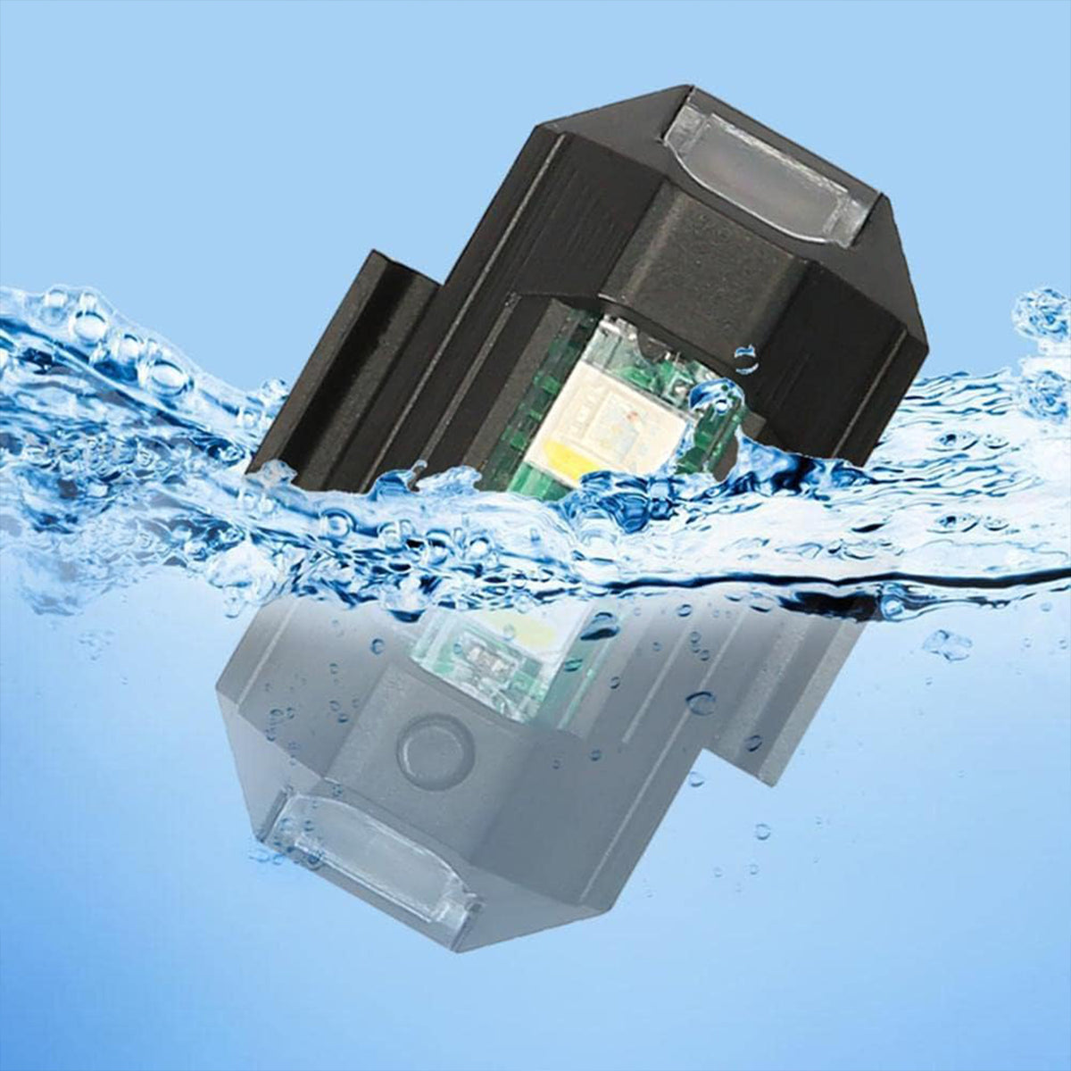 Mini USB rechargeable multi-colour LED strobe light, view 4