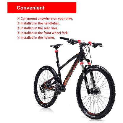 Two small silicone LED bicycle lights, front white and rear red, view 4