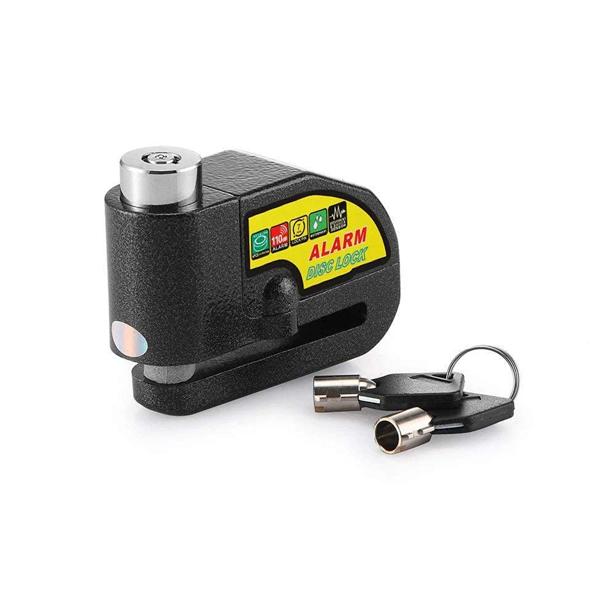Alarm disc brake lock with two keys for motorcycle and scooter, view 3