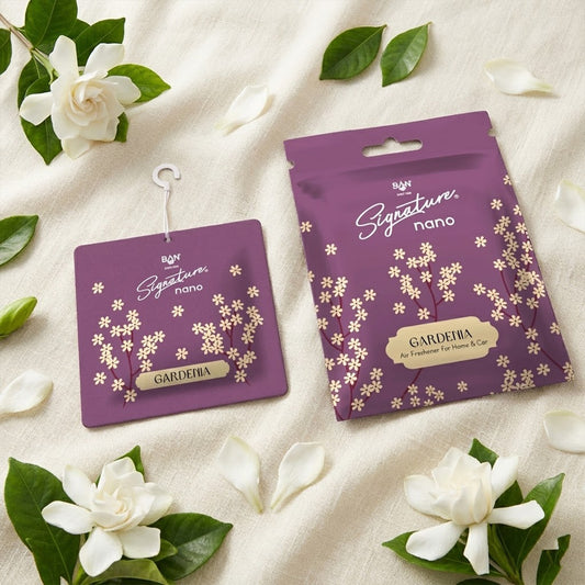 Gardenia fragrance hanging air freshener sachet
