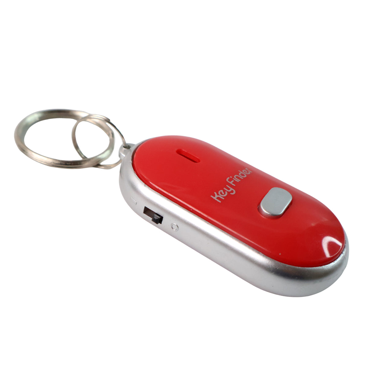 Whistle activated key finder keychain with LED light